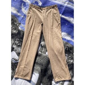 Peter Millar Corduroy Pants Mens Size 34x30 Beige Brown Chino Cotton Straight